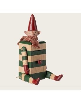 Elf mit Schublade - Grün