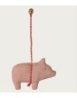 Stoffornament, Schwein – Kariert